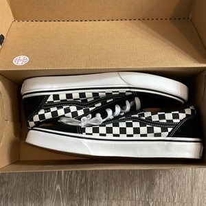 Checkered black & white vans
